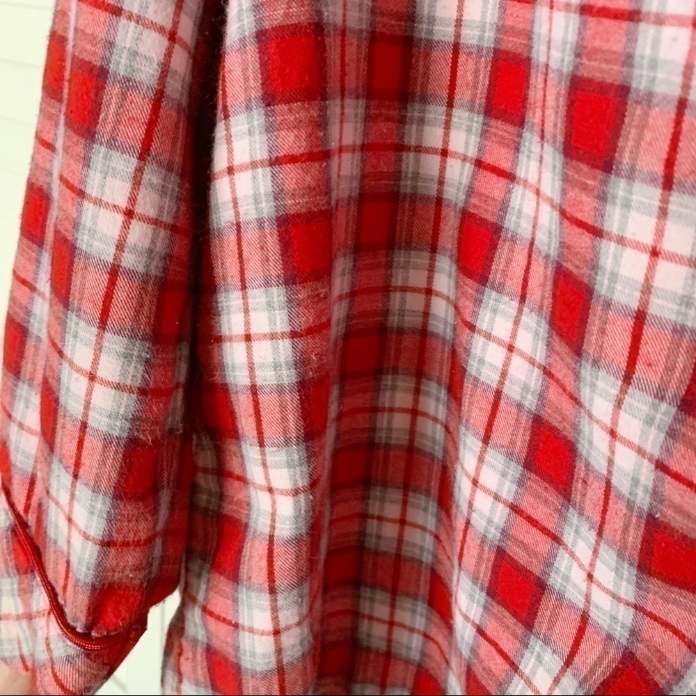Victorias Secret Red Checkered Plaid Pajama Top XS‌ - Picture 8 of 8